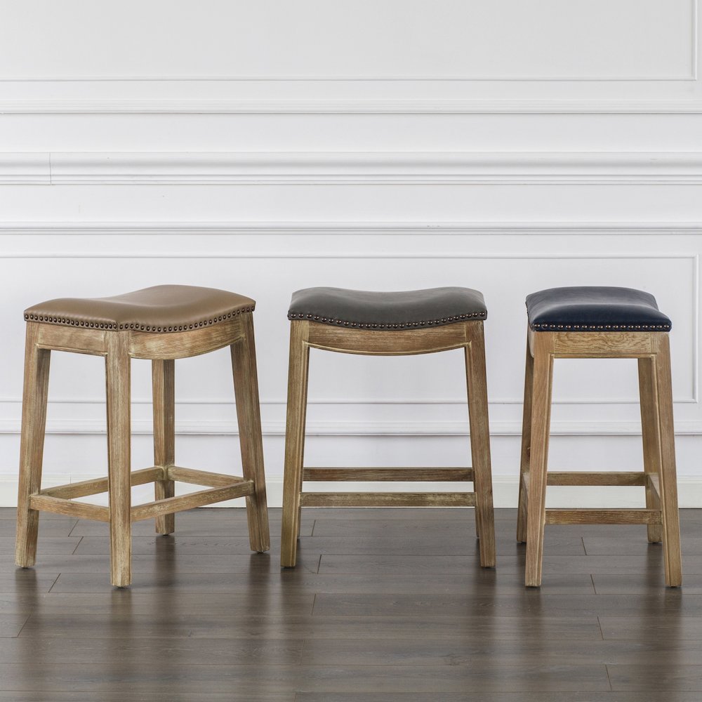 Elmo Bonded Leather Counter Stool. Picture 5