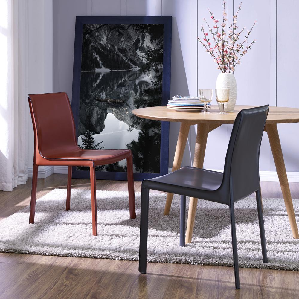 Gervin Recycled Leather Chair, (Set of 2). Picture 7