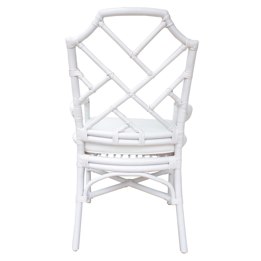 Arm Chair; constructed of Fabric, Rattan. Picture 4