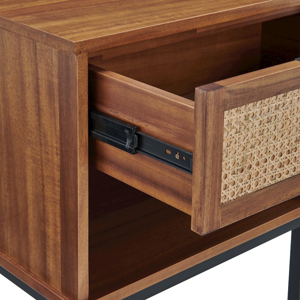 Caine Rattan Nightstand. Picture 4