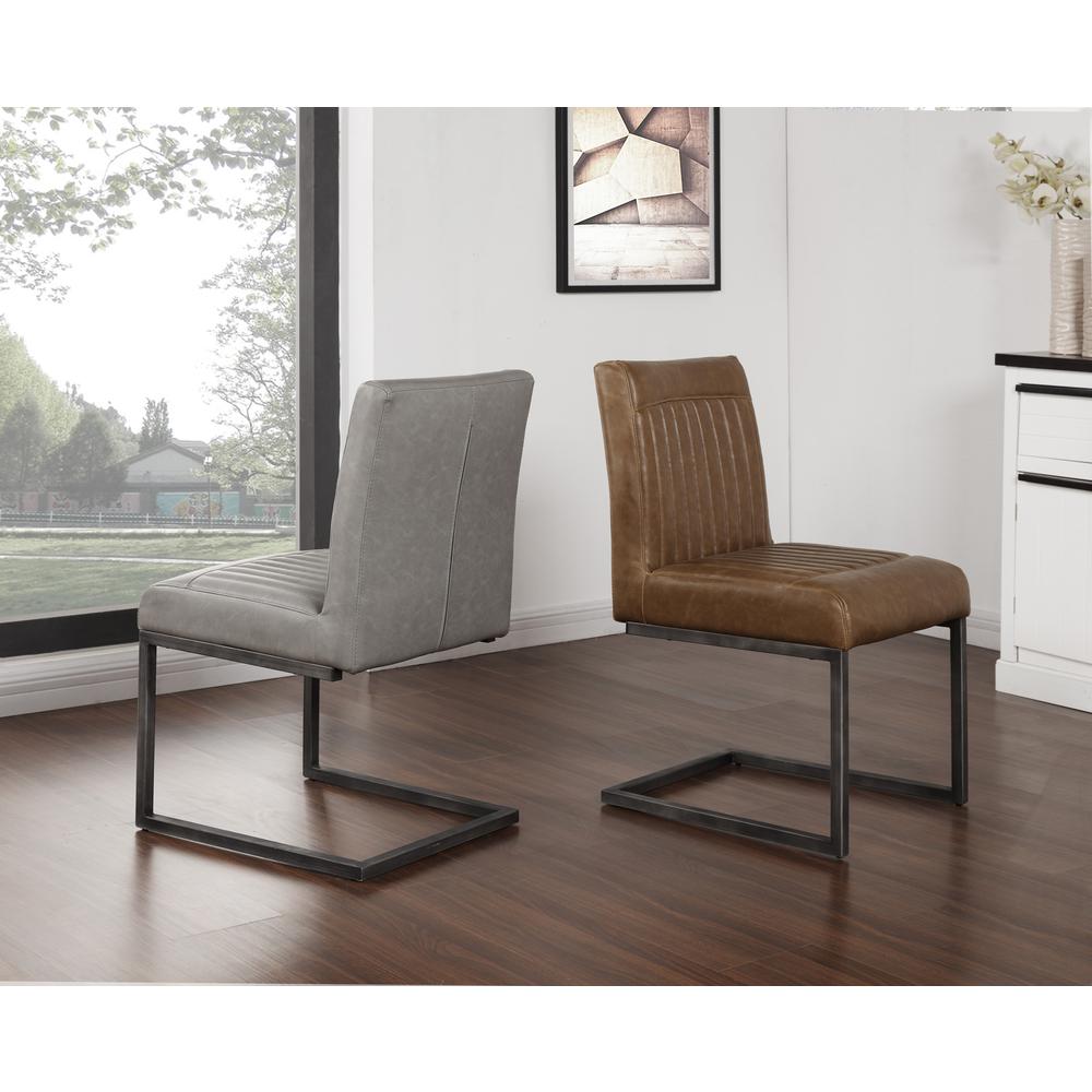 Ronan PU Leather Dining Chair, (Set of 2). Picture 7