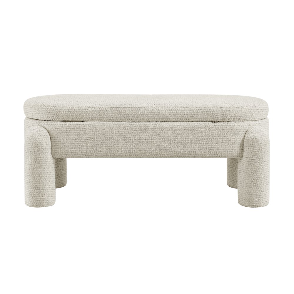 Bowden Bench - Salzburg Beige Chenille. Picture 5