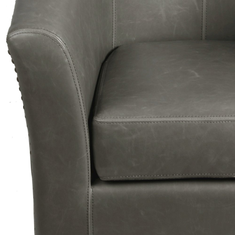 Ernest Bonded Leather Swivel Chair. Picture 5