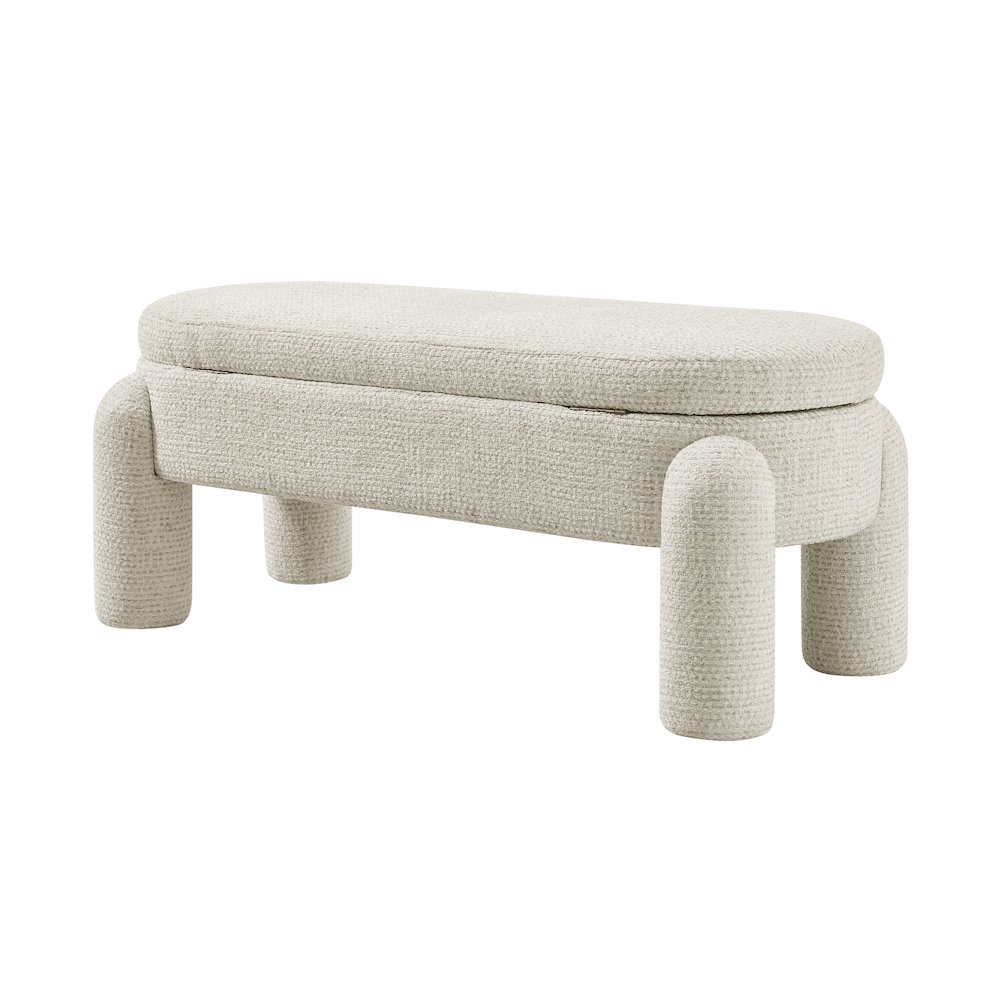 Bowden Bench - Salzburg Beige Chenille. Picture 6
