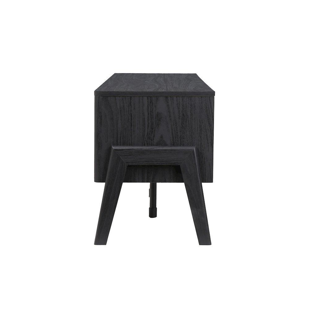 Heaton Low TV Stand - Black. Picture 6