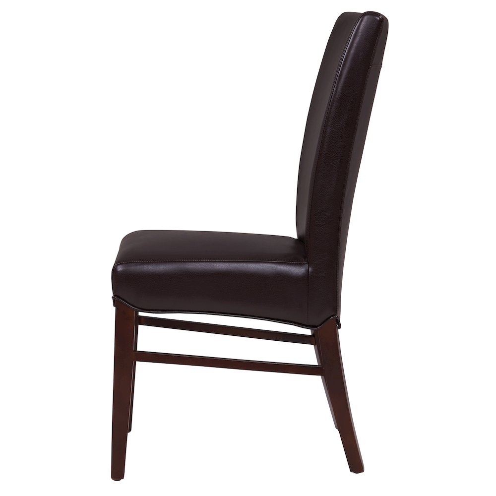 Milton Bonded Leather Dining Side Chair, (Set of 2). Picture 2