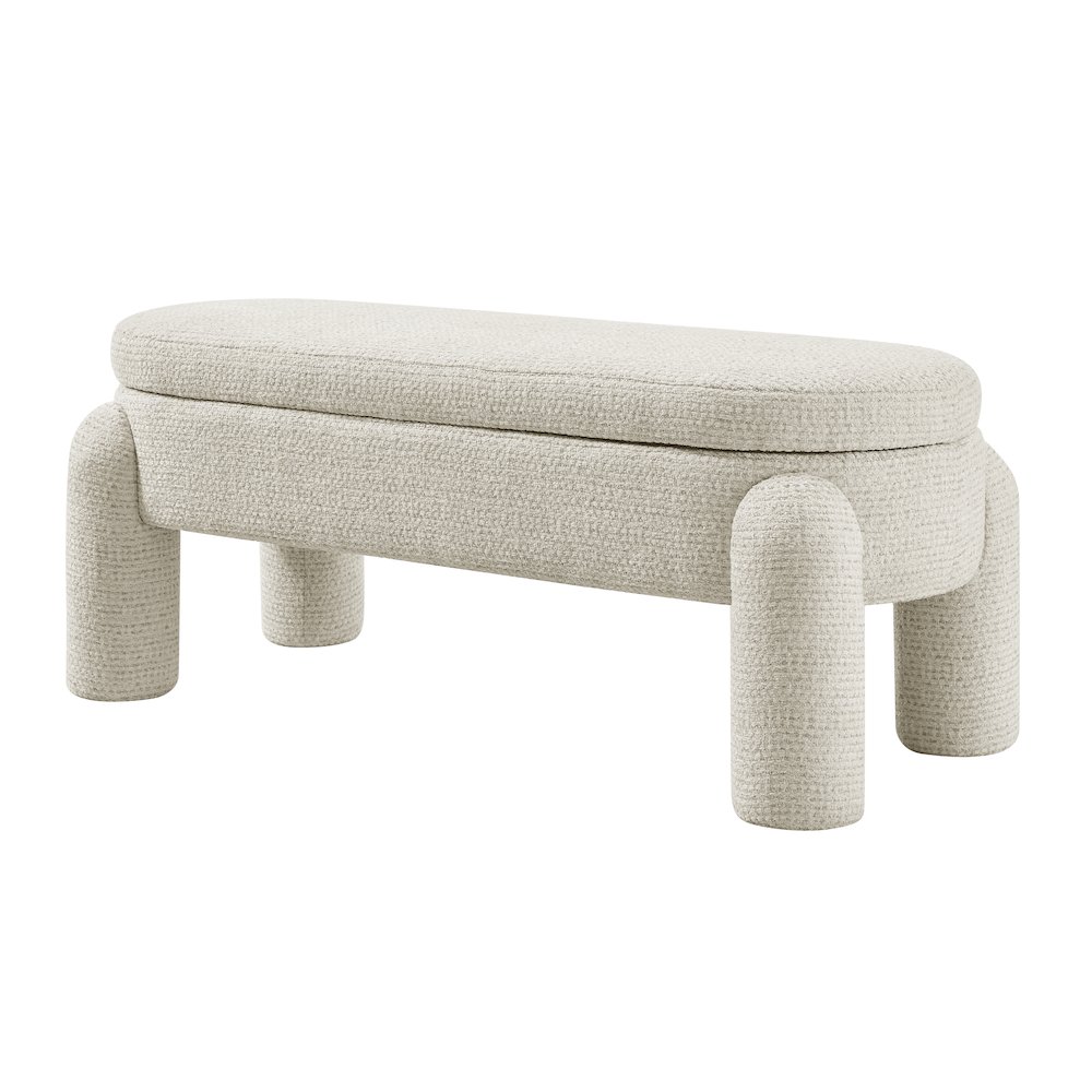 Bowden Bench - Salzburg Beige Chenille. Picture 1