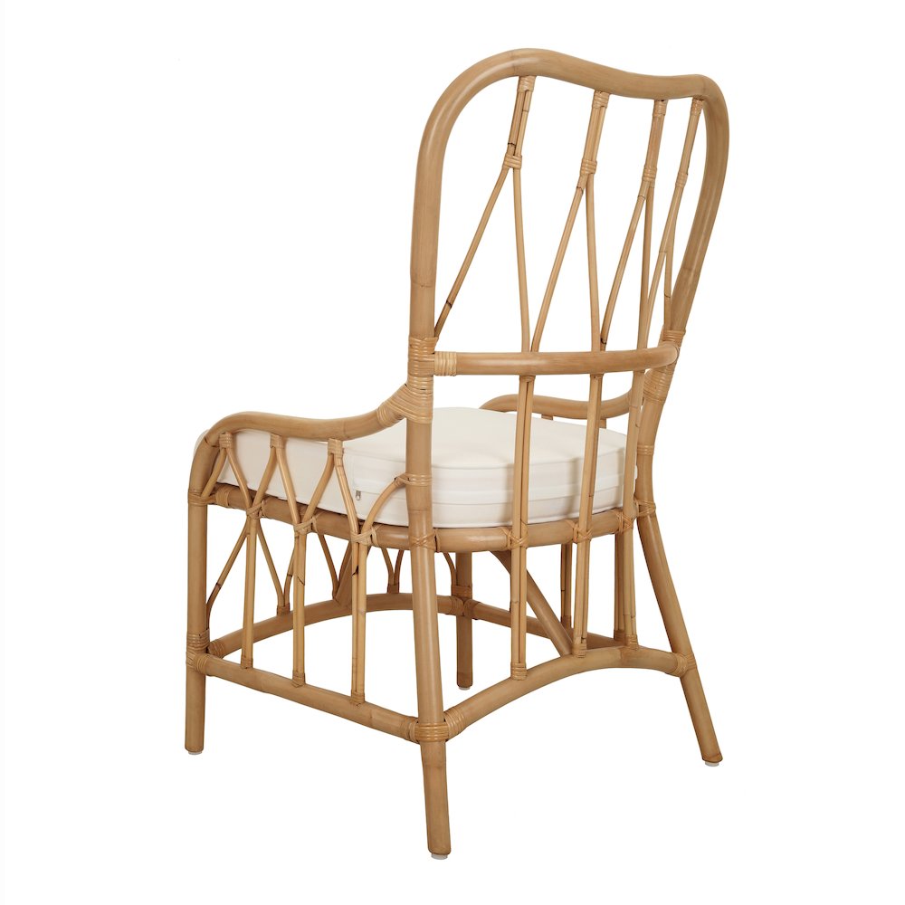Ayanna Rattan Dining Side Chair - Natural Wheat. Picture 5