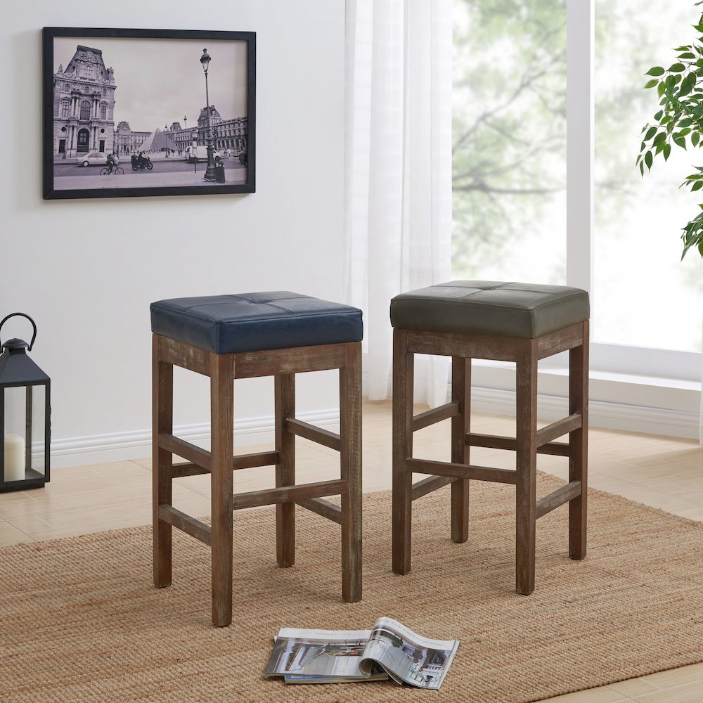 Valencia Bonded Leather Counter Stool. Picture 4