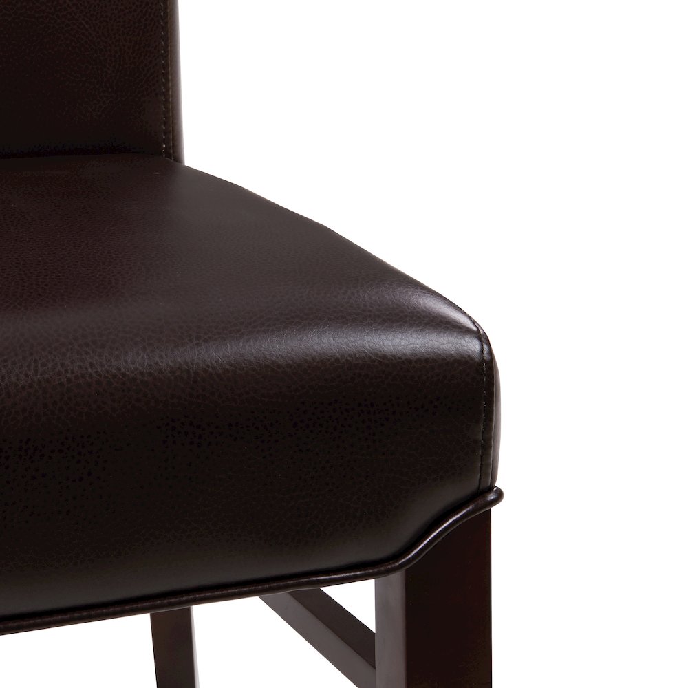 Milton Bonded Leather Dining Side Chair, (Set of 2). Picture 5