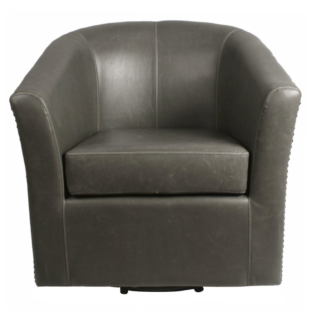 Ernest Bonded Leather Swivel Chair. Picture 1