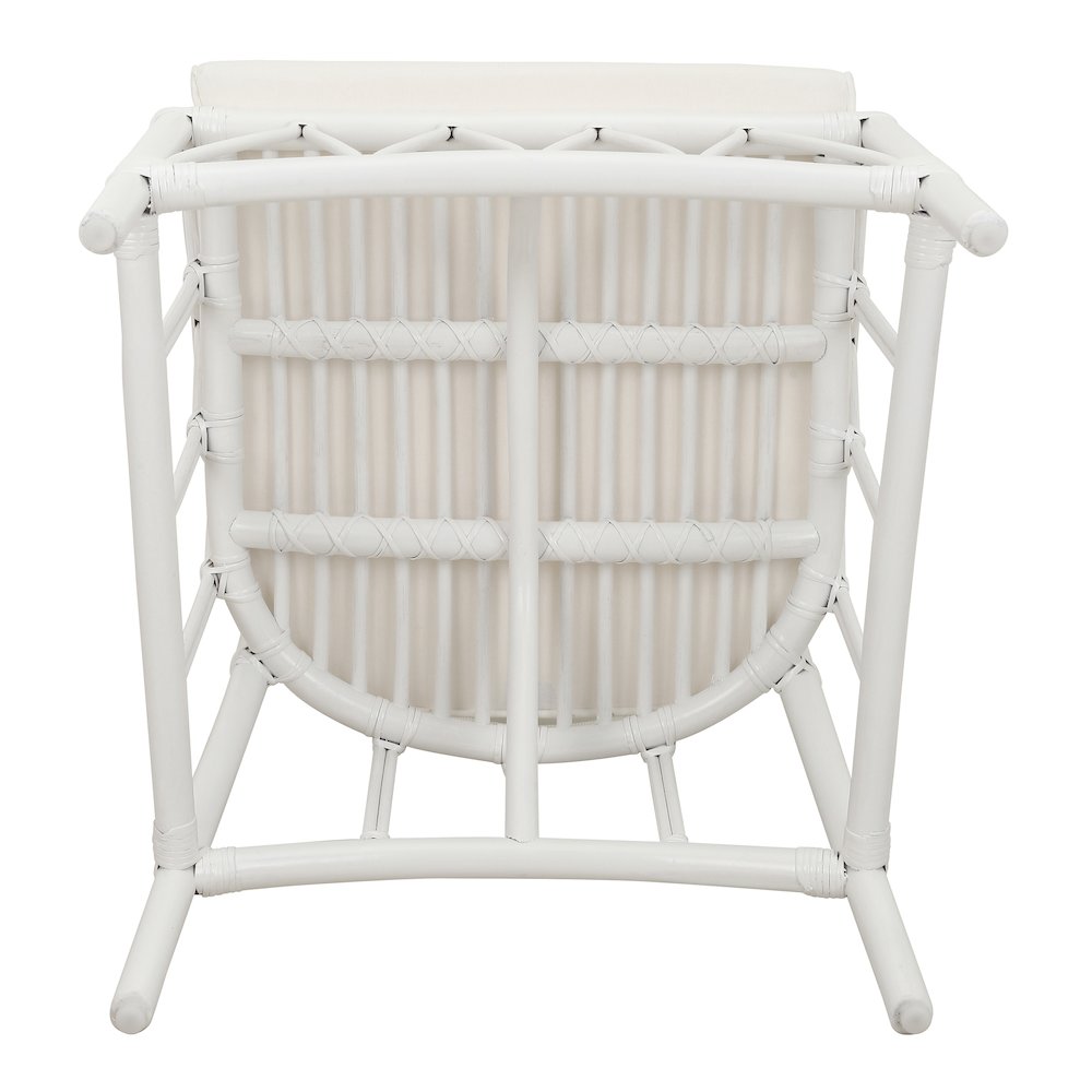 Ayanna Rattan Dining Side Chair - White. Picture 10
