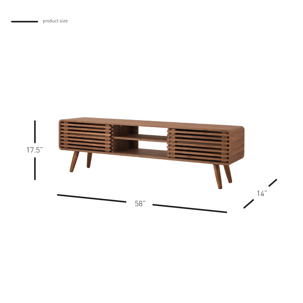 Wilson 58" Slat Low TV Stand. Picture 7