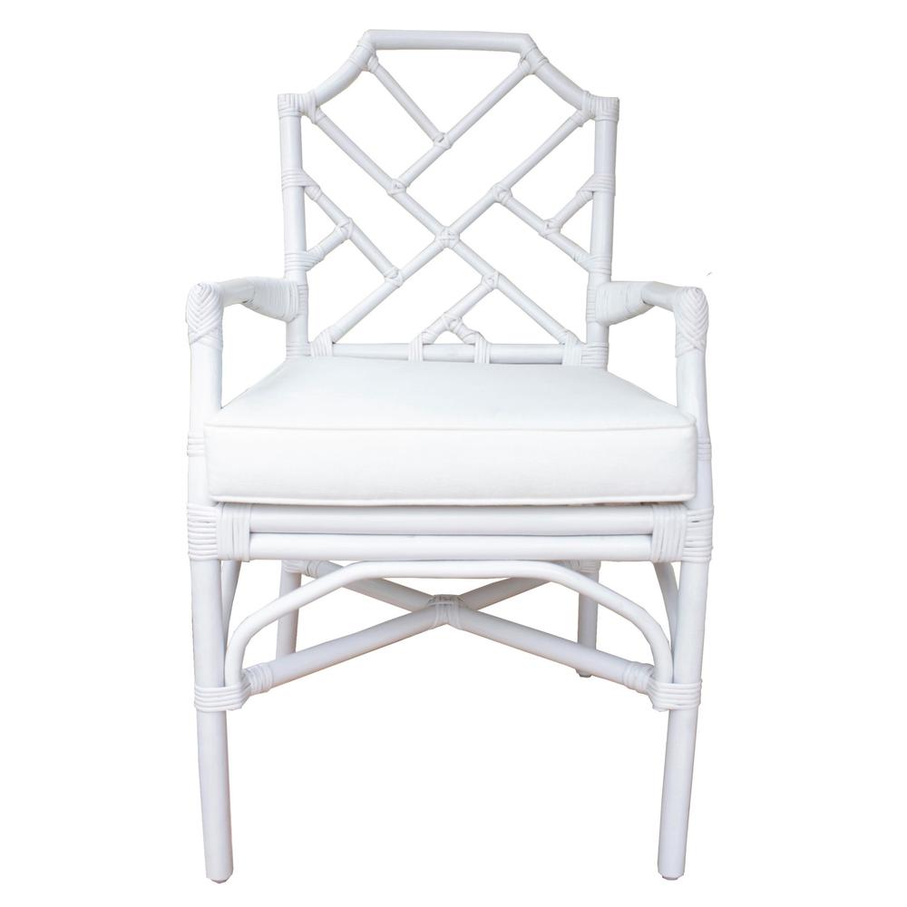 Arm Chair; constructed of Fabric, Rattan. Picture 2