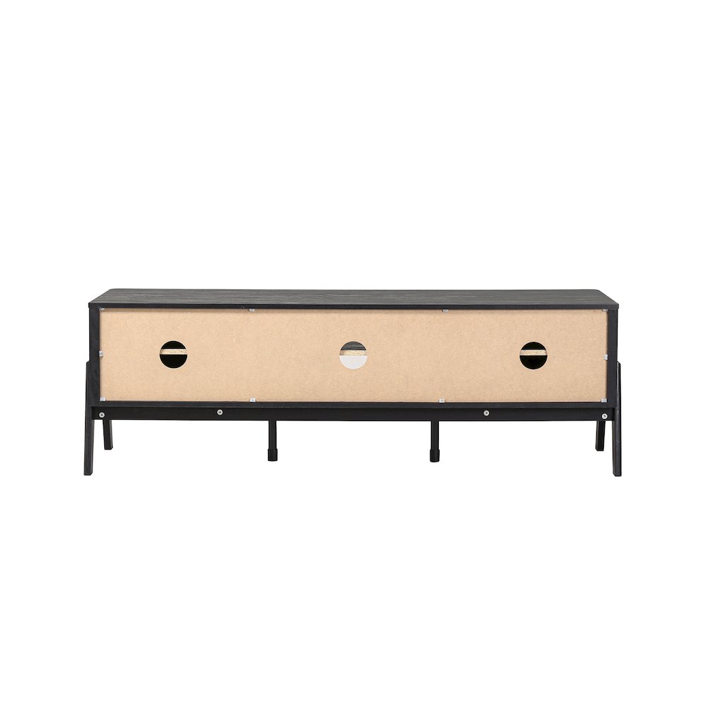 Heaton Low TV Stand - Black. Picture 7