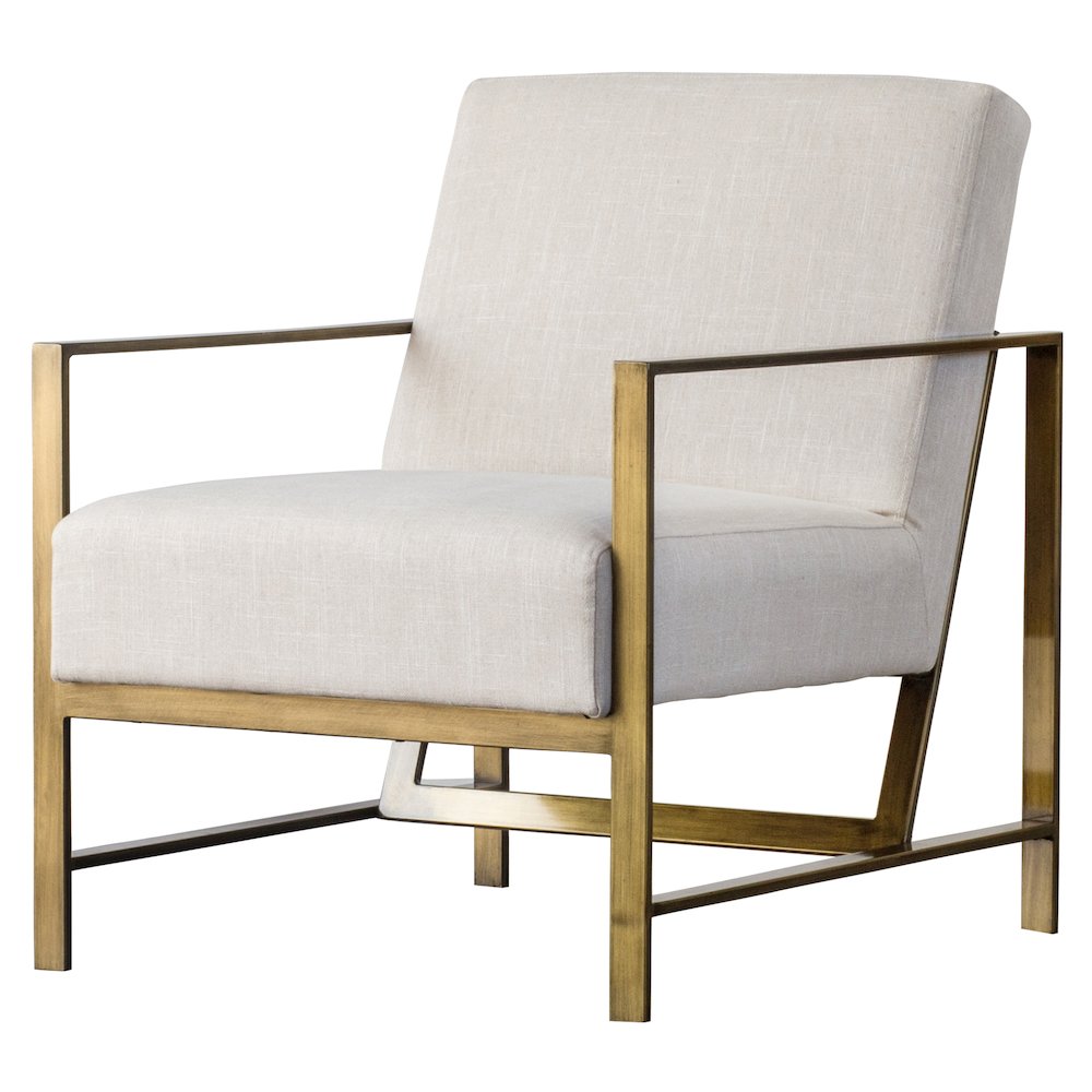 Francis Linen Accent Arm Chair. Picture 10
