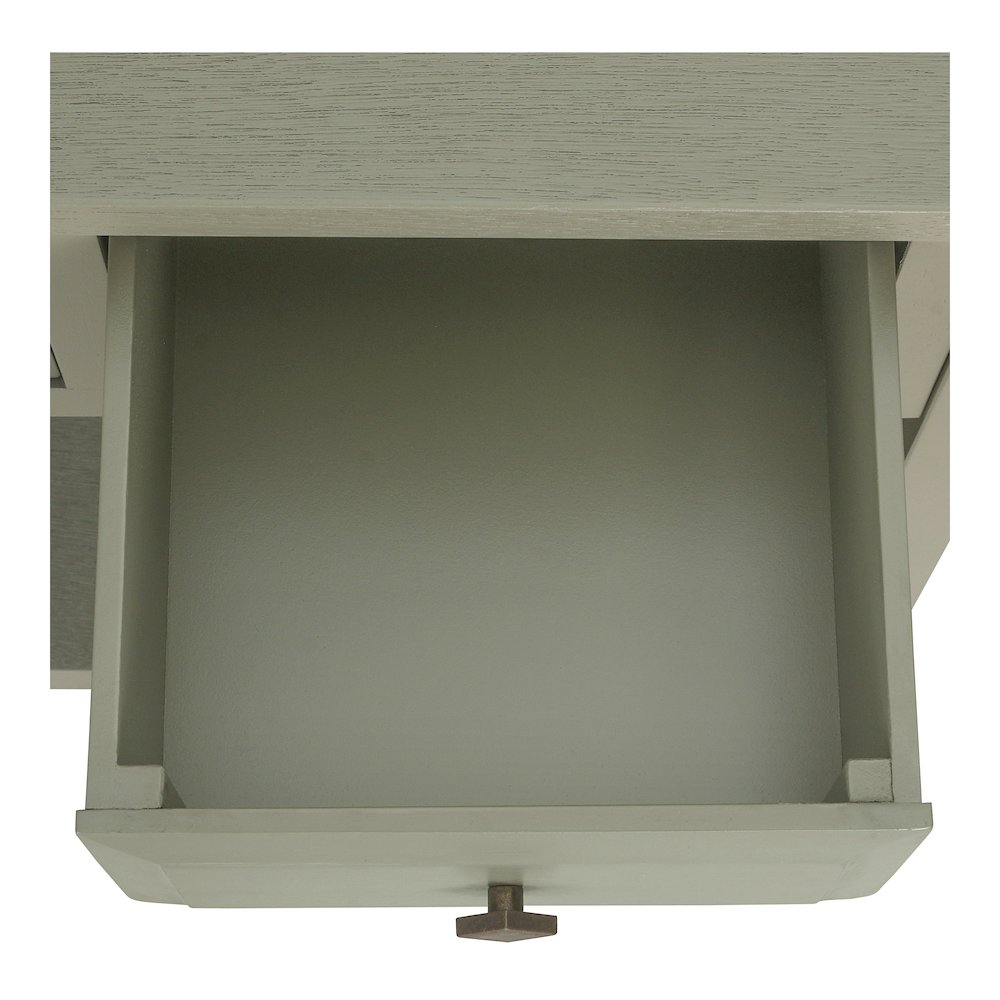 Wexford 3-Drawer Console Table - Sage Green. Picture 9