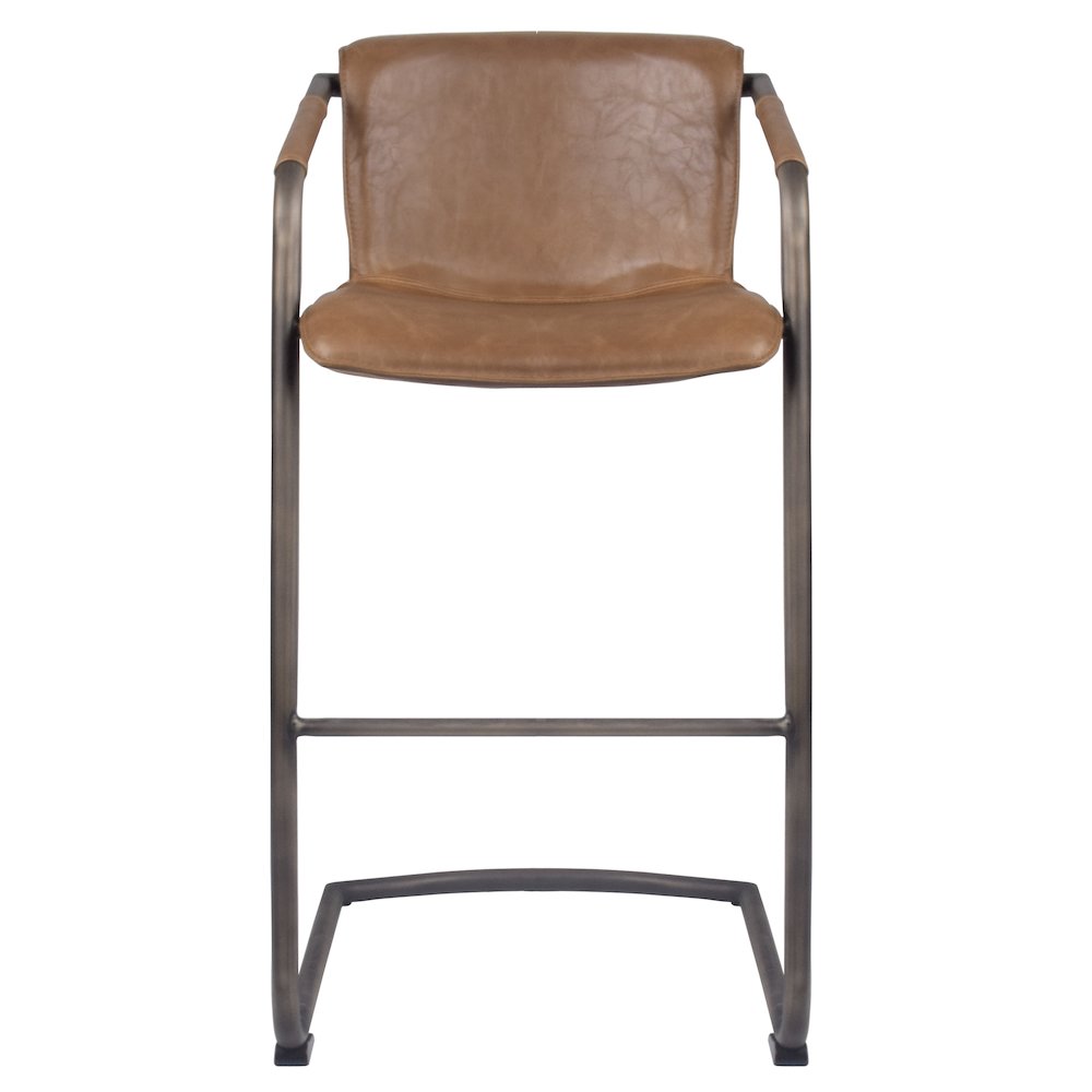 Indy Faux Leather Bar Stool, (Set of 2). Picture 1