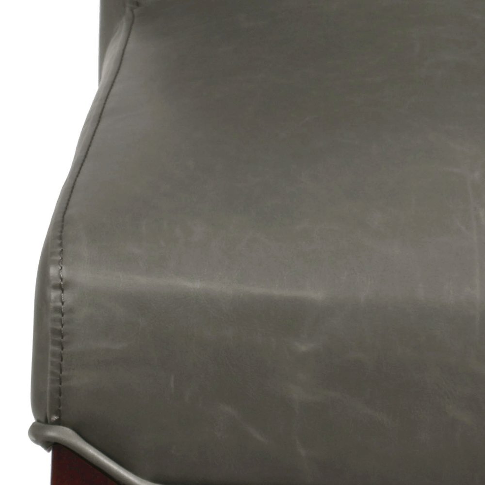 Milton Bonded Leather Bar Stool. Picture 5