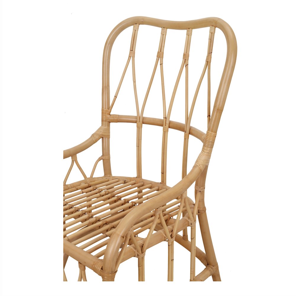 Ayanna Rattan Dining Side Chair - Natural Wheat. Picture 8