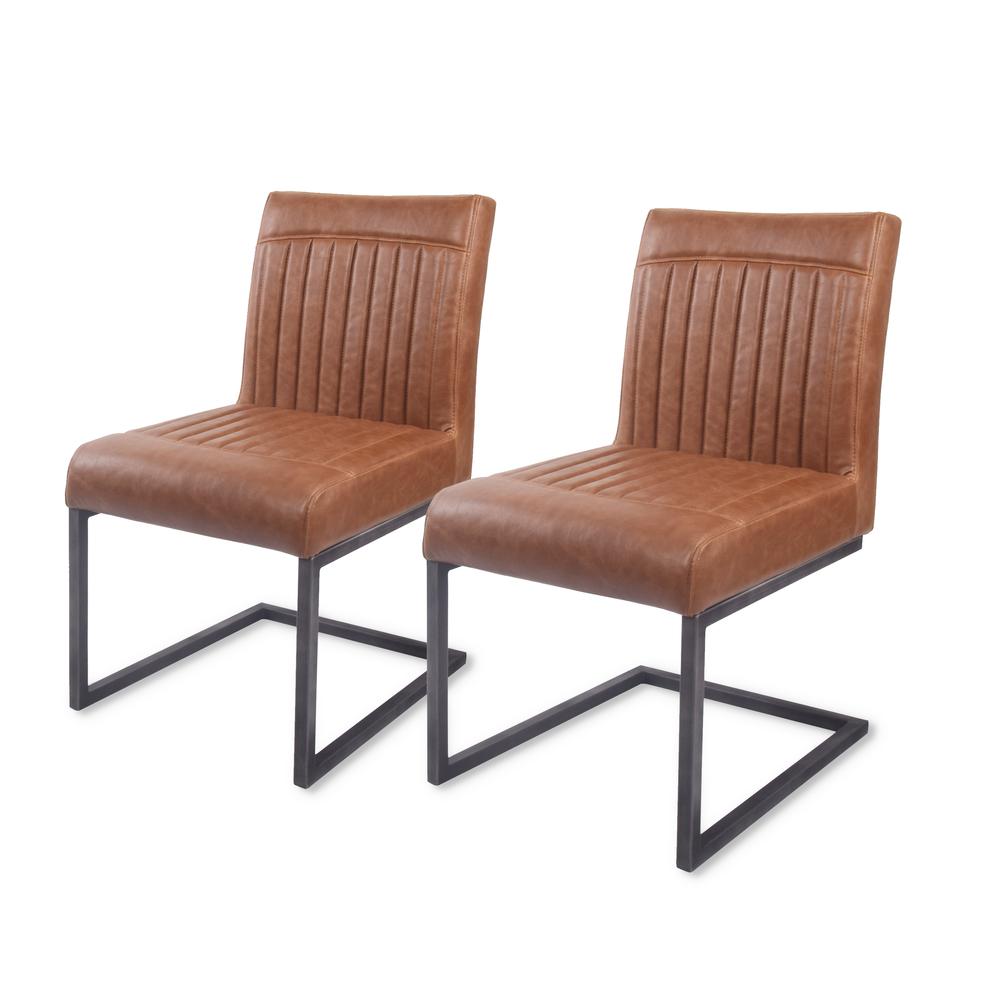 Ronan PU Leather Dining Chair, (Set of 2). Picture 1
