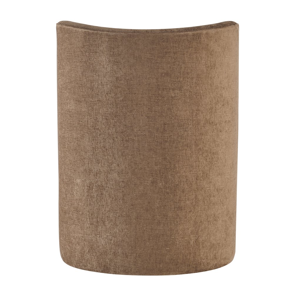 Morraine Dining Side Chair w/ Casters - Millburry Brown Chenille. Picture 5