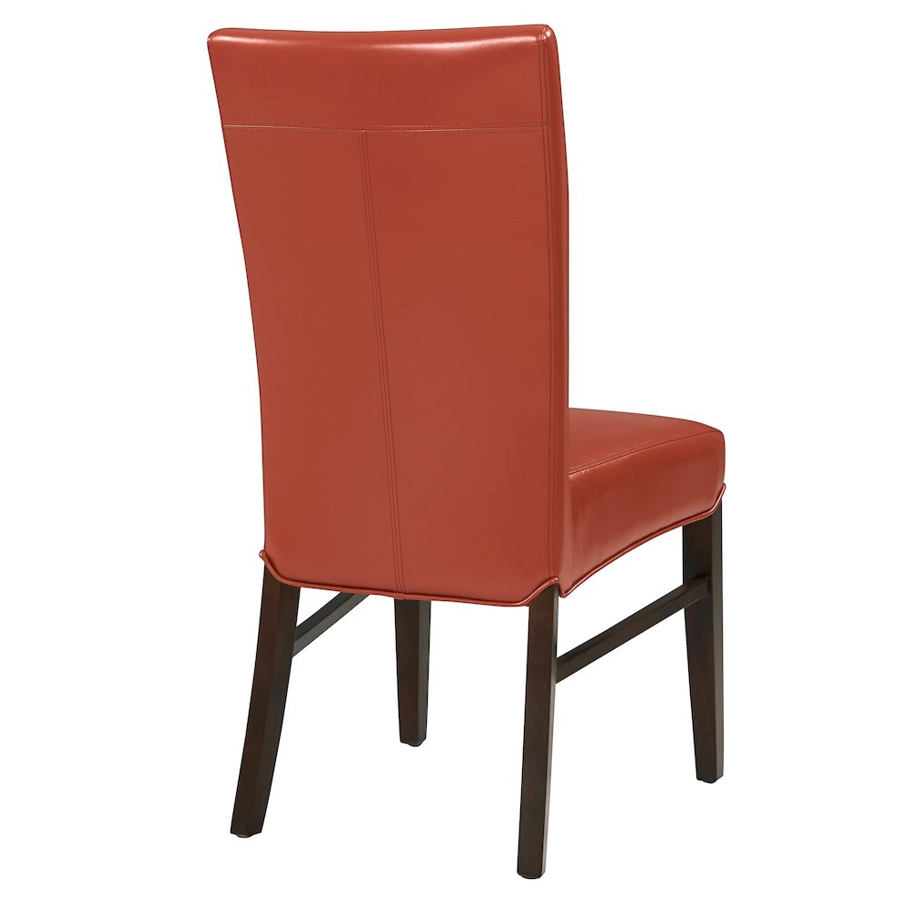 Bonded Leather Dining Chair,Set of 2, Pumpkin. Picture 5