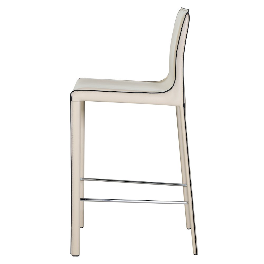 Gervin Recycled Leather Counter Stool, (Set of 2). Picture 2