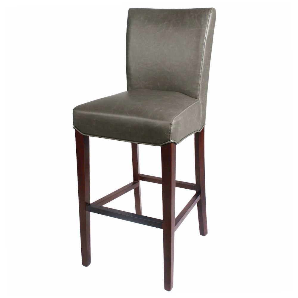 Milton Bonded Leather Bar Stool. Picture 8