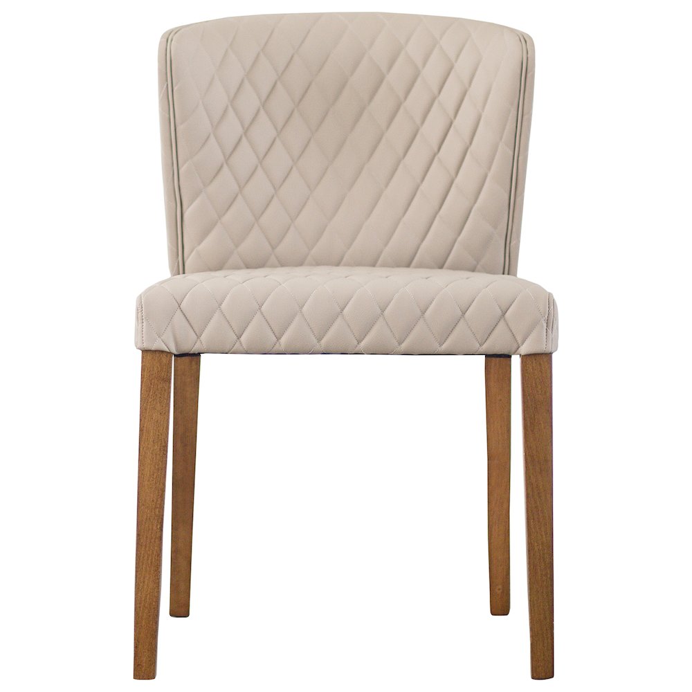 Albie Diamond Stitching Faux Leather Dining Side Chair, (Set of 2). Picture 1
