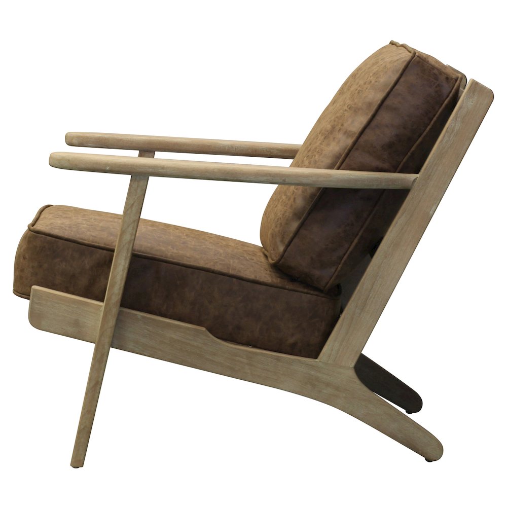 Albert PU Leather Accent Chair. Picture 2