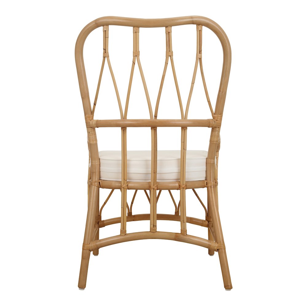 Ayanna Rattan Dining Side Chair - Natural Wheat. Picture 4