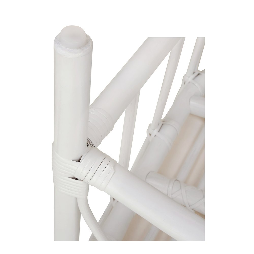 Ayanna Rattan Dining Side Chair - White. Picture 11