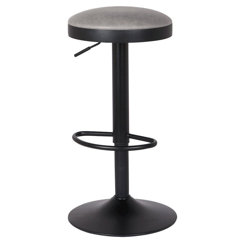 Juno Faux Leather Gaslift Backless Swivel Bar Stool, (Set of 2). Picture 9