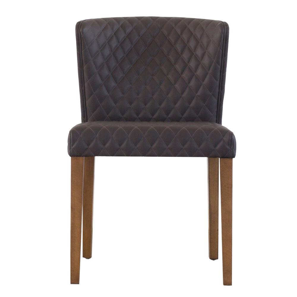 Albie Diamond Stitching PU Leather Chair, (Set of 2). Picture 2