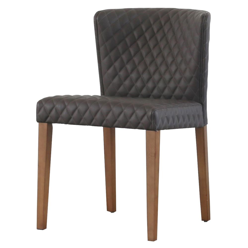 Albie Diamond Stitching PU Leather Chair, (Set of 2). Picture 6