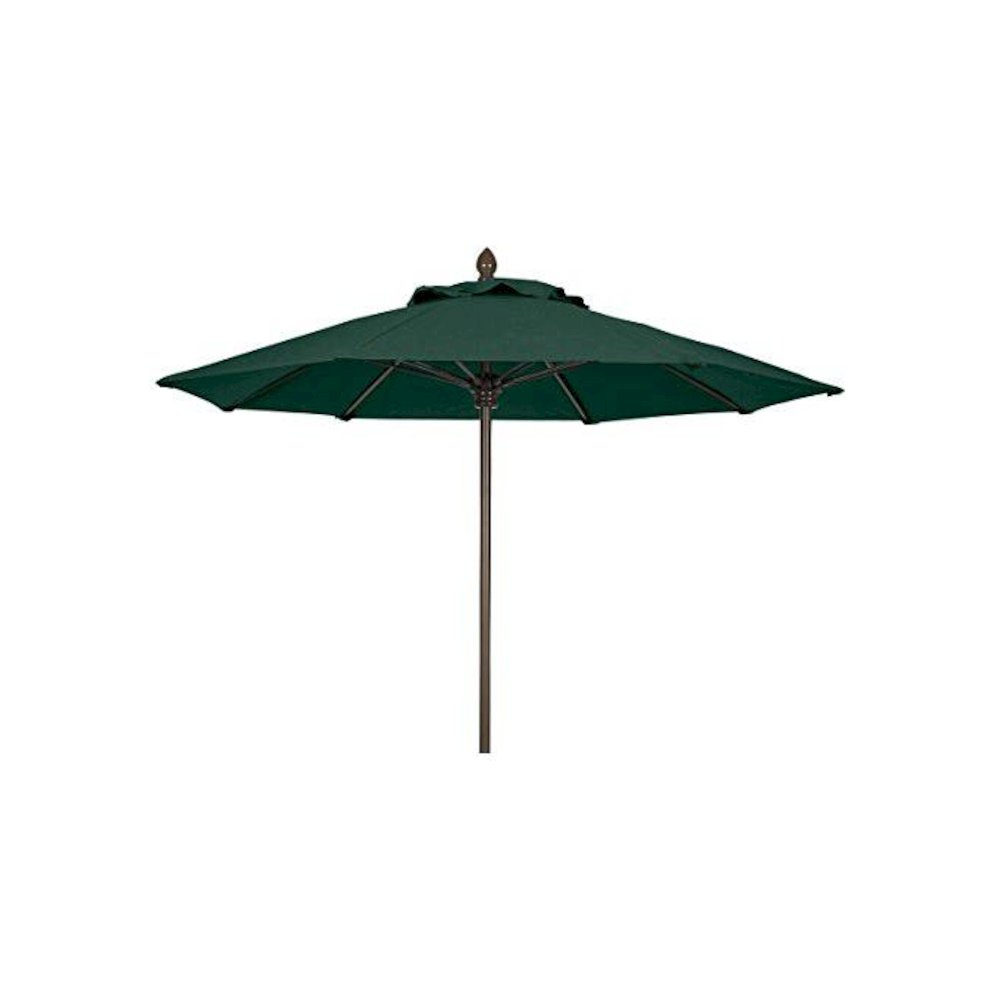 7.5' Oct Market 8 Rib with Forest Green Marine Grade Solution Canopy. Picture 1