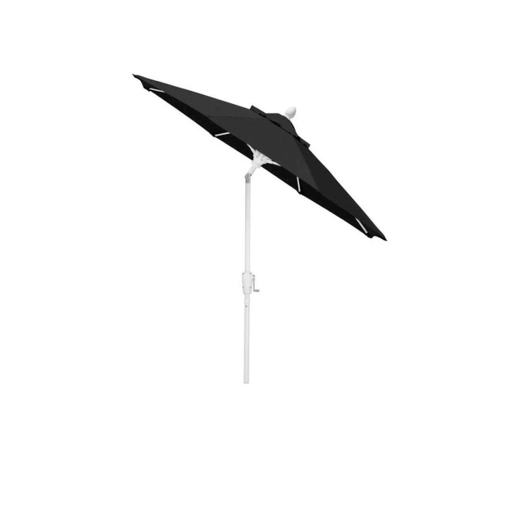 7.5' Oct Patio Umbrella 6 Rib Crank with Beige Solution Dyed Poly Canopy. Picture 1
