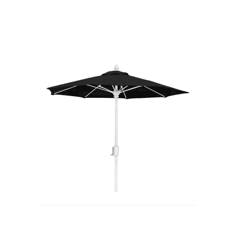 7.5' Oct Patio Umbrella 6 Rib with Black Solution Dyed Poly Canopy. Picture 1