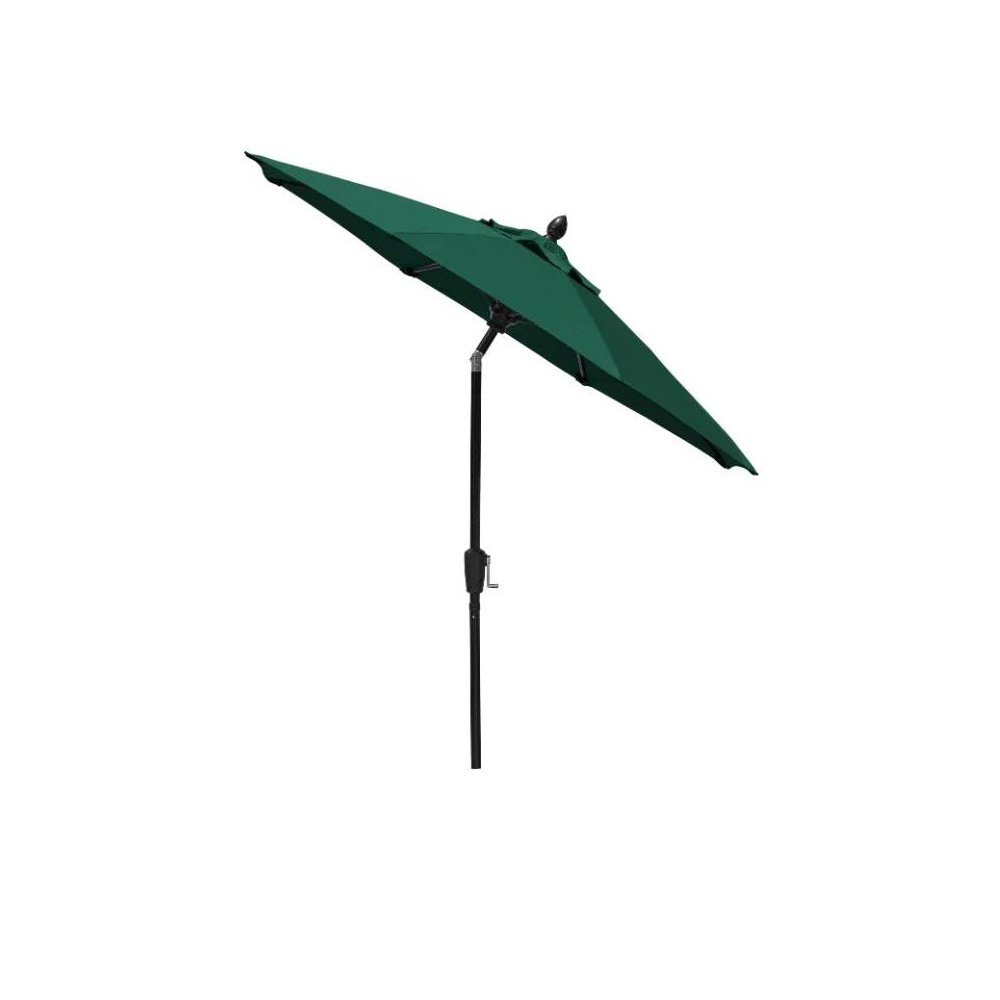 7.5' Oct Patio Umbrella 6 Rib with Forest Green Solution Dyed Poly Canopy. Picture 1