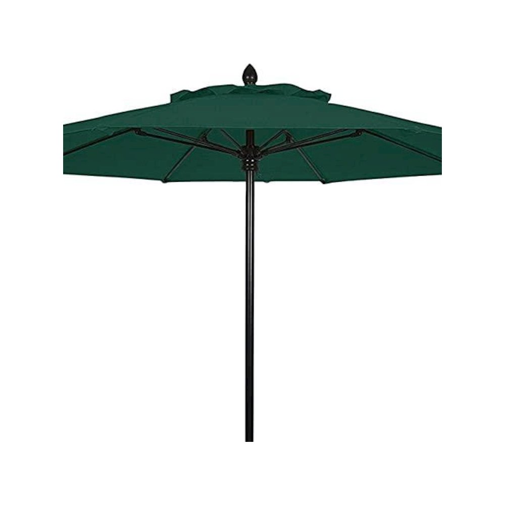 7.5' Oct Market 8 Rib with Forest Green Marine Grade Solution Canopy. Picture 1