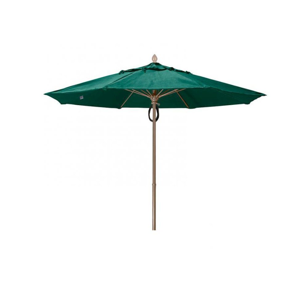 7.5' Oct Market 8 Rib with Forest Green Marine Grade Solution Canopy. Picture 1