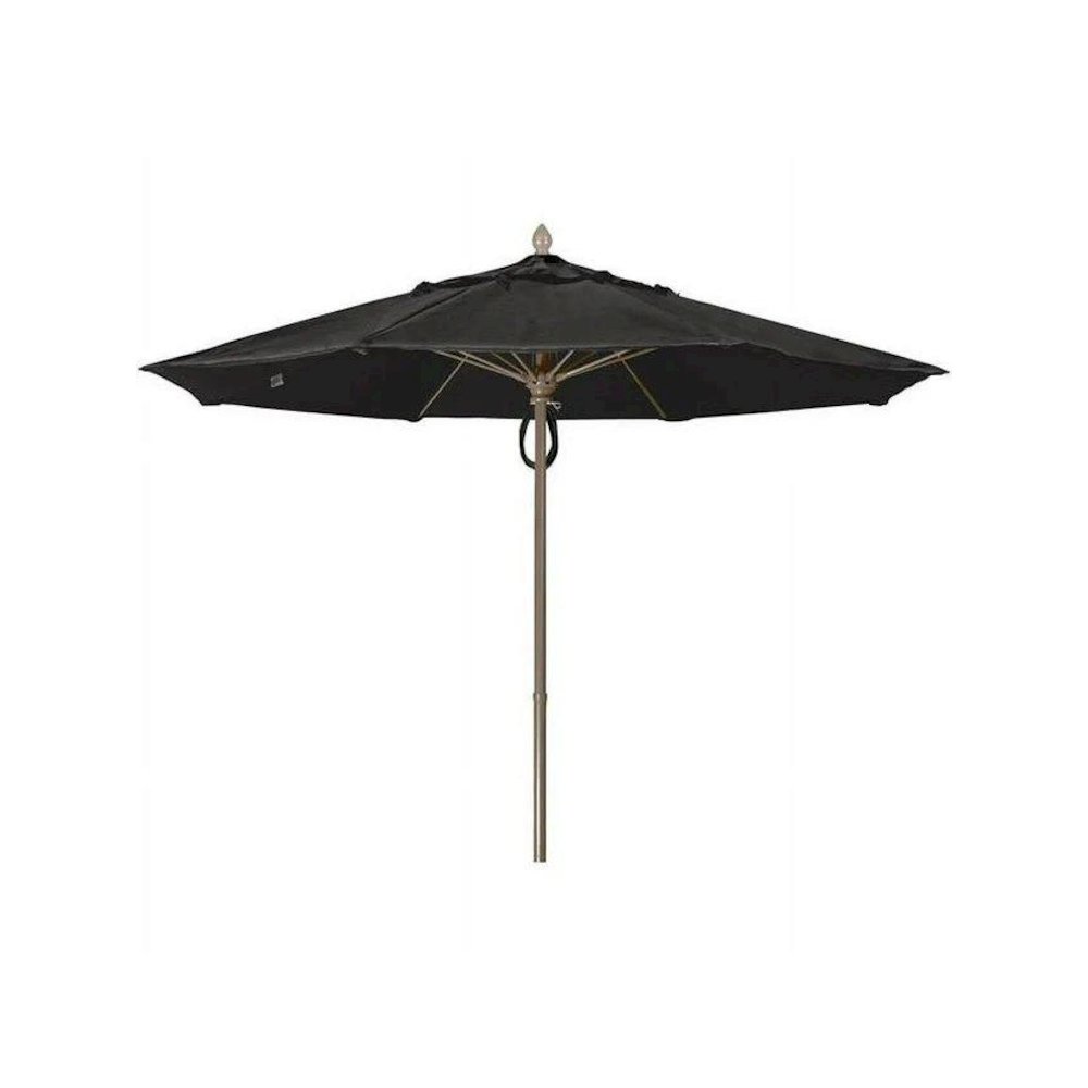 9' Oct Market 8 Rib with Black Marine Grade Solution Dyed Acrylic Canopy. Picture 1