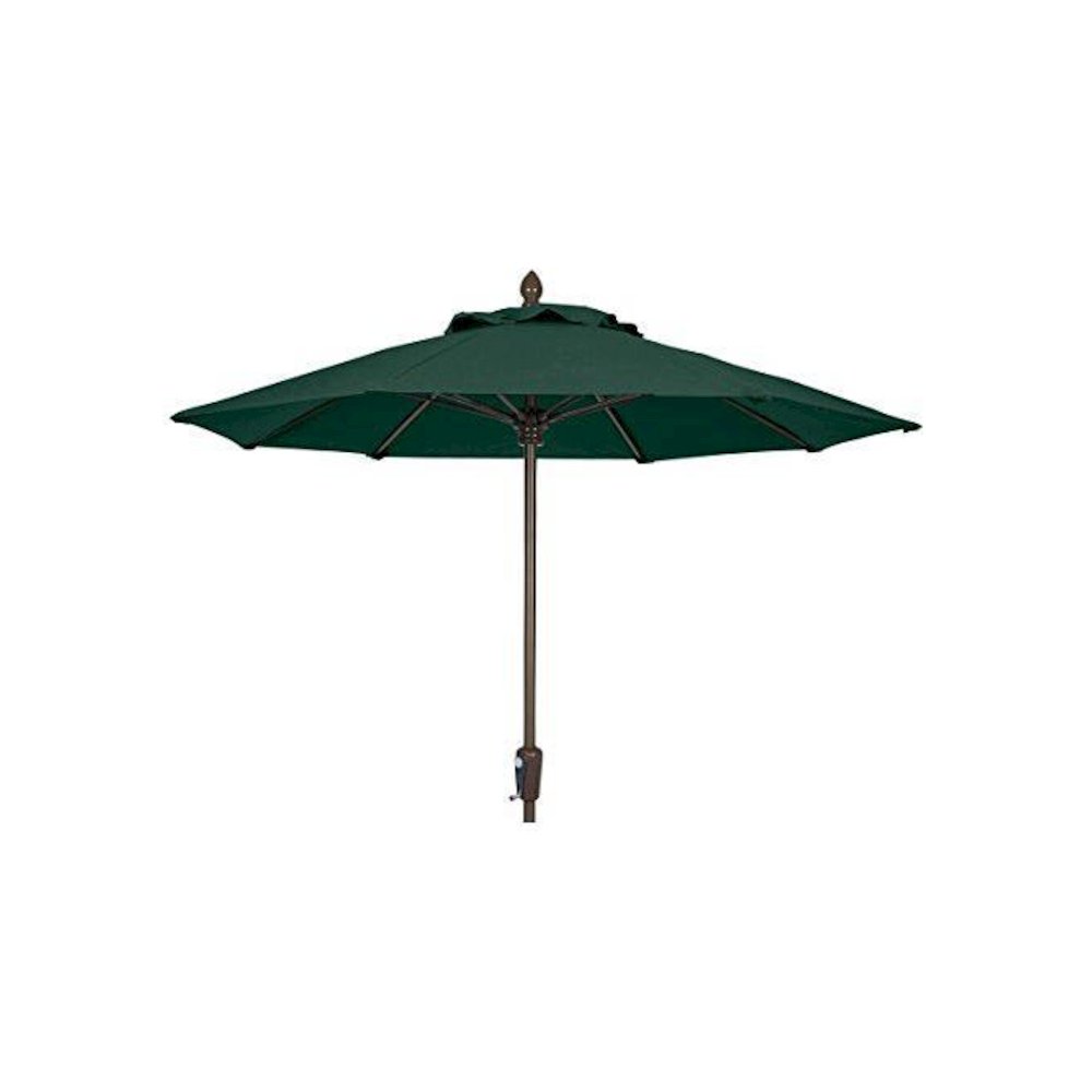 9' Oct Market 8 Rib with Forest Green Marine Grade Solution Dyed Acrylic Canopy. Picture 1