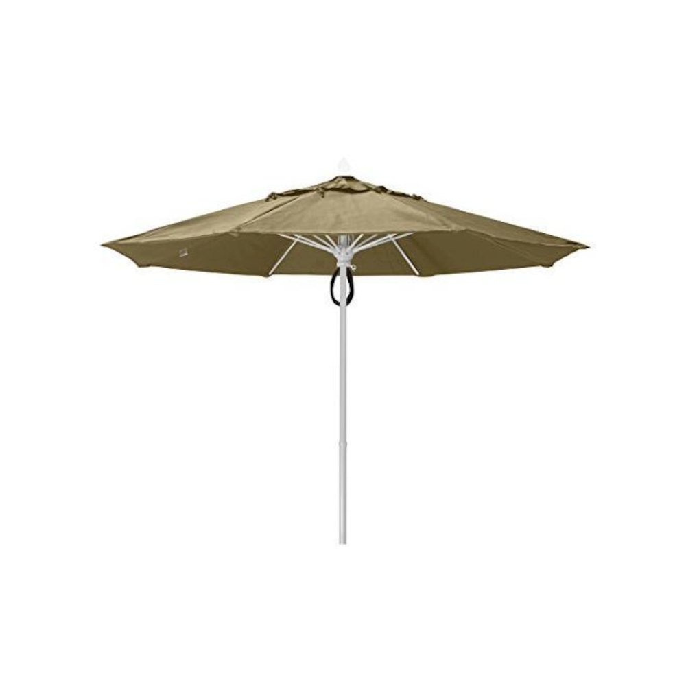 9' Oct Market 8 Rib with Antique Beige Marine Grade Solution Dyed Acrylic Canopy. Picture 1