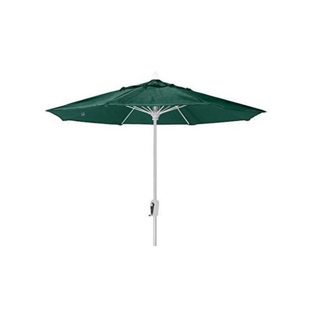 9' Oct Market 8 Rib with Forest Green Marine Grade Solution Dyed Acrylic Canopy. Picture 1