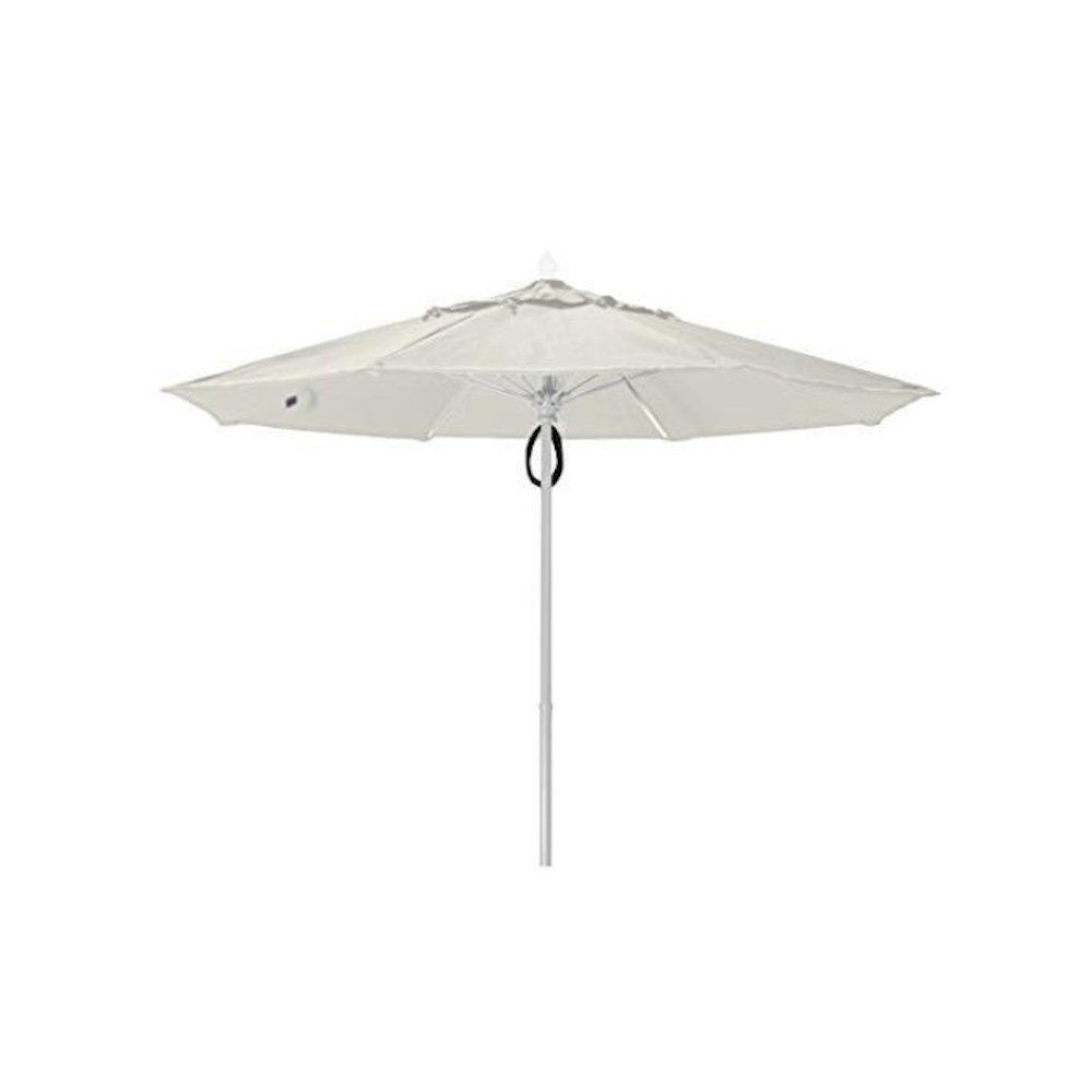 9' Oct Market 8 Rib with Natural White Marine Grade Solution Dyed Acrylic Canopy. Picture 1
