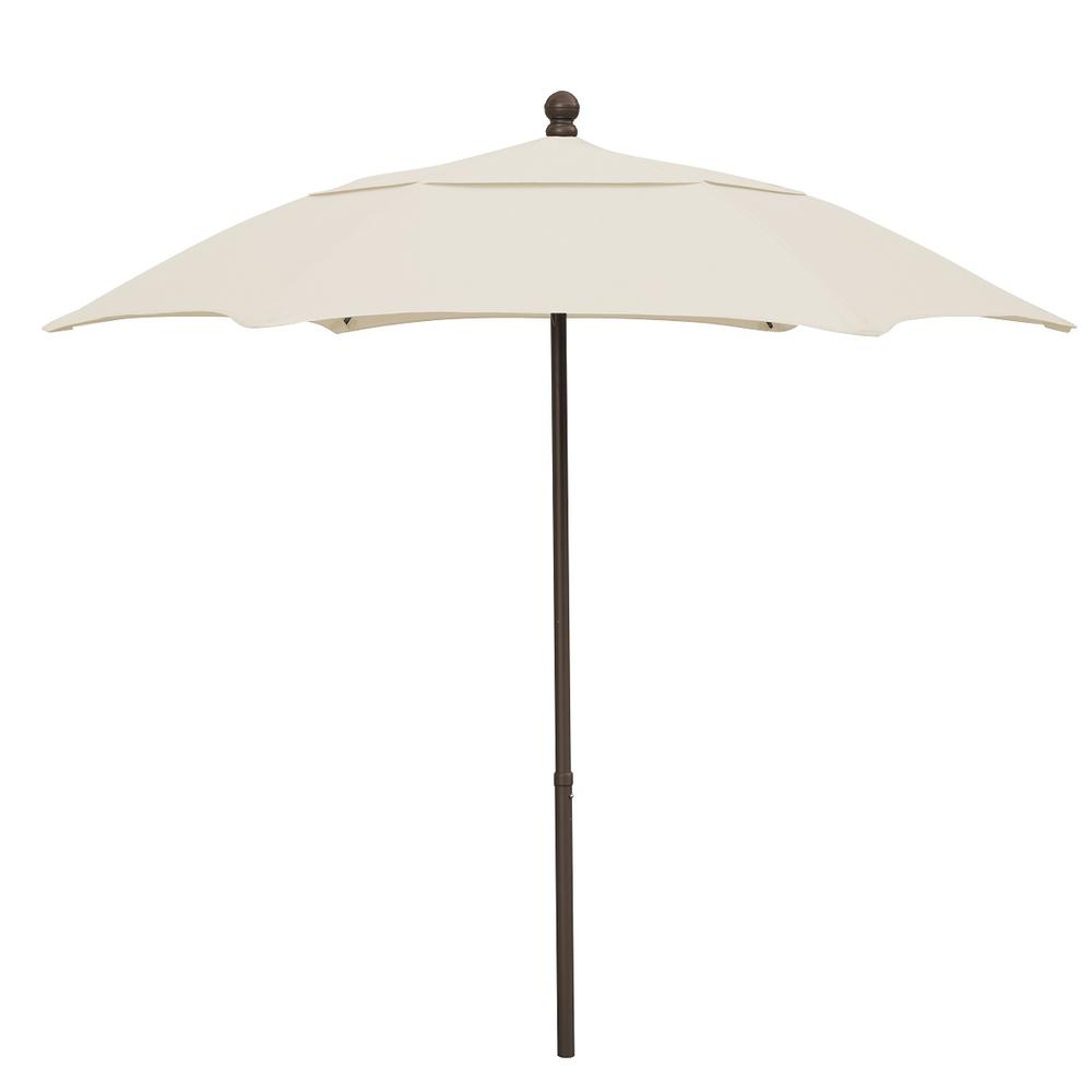 7.5' Oct Patio Umbrella 6 Rib with Natural Solution Dyed Poly Canopy. Picture 1