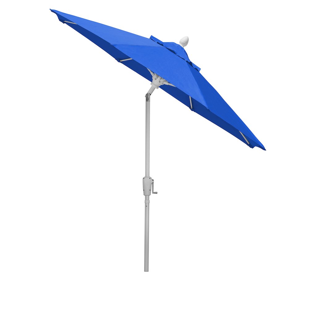 7.5' Oct Market 8 Rib Crank with Pacific Blue Marine Grade Solution Canopy. Picture 1