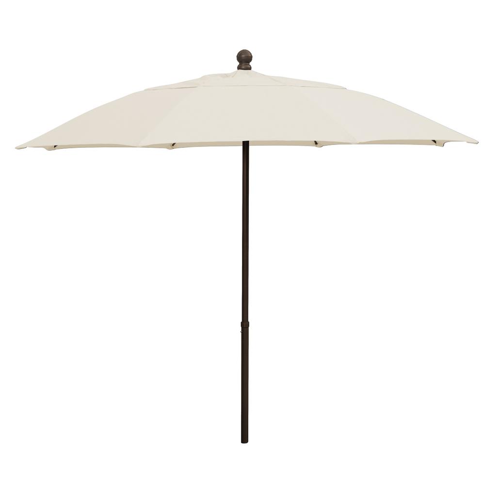 9' Oct Patio Umbrella 8 Rib with Natural Solution Dyed Poly Canopy. Picture 1